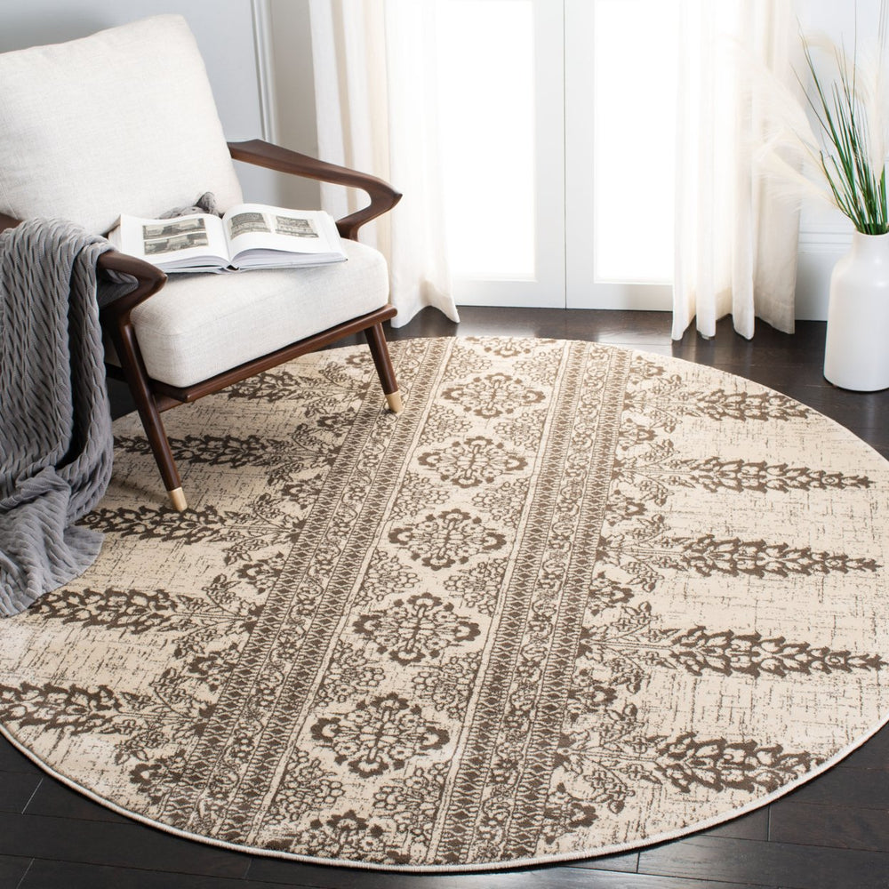 SAFAVIEH Evoke Collection EVK521S Ivory / Silver Rug Image 2