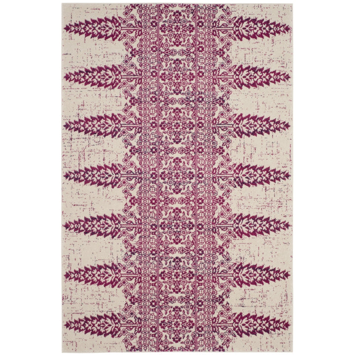 SAFAVIEH Evoke Collection EVK521K Ivory / Fuchsia Rug Image 8