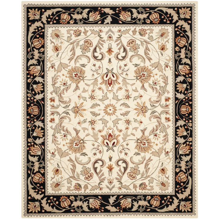 SAFAVIEH Easy Care EZC101A Ivory / Black Rug Image 1