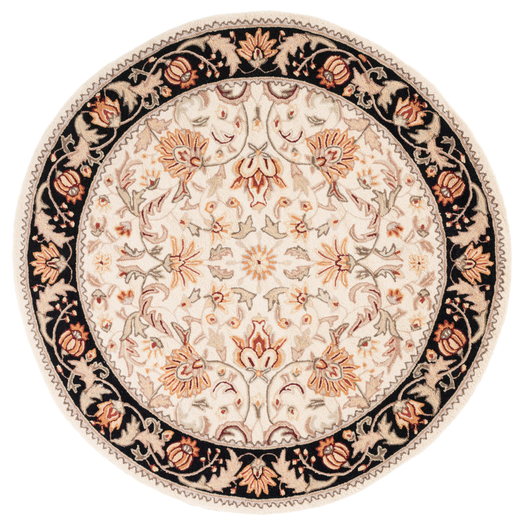 SAFAVIEH Easy Care EZC101A Ivory / Black Rug Image 4