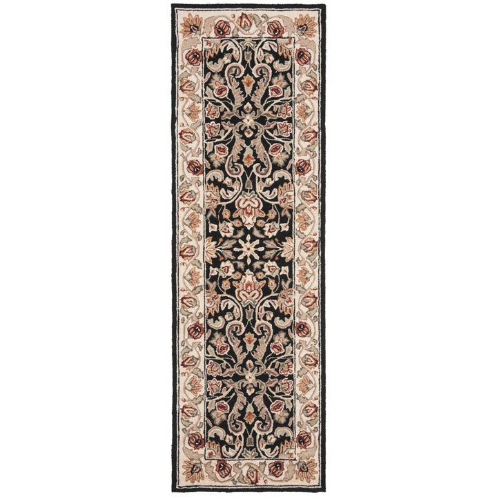 SAFAVIEH Easy Care EZC101B Black / Ivory Rug Image 5