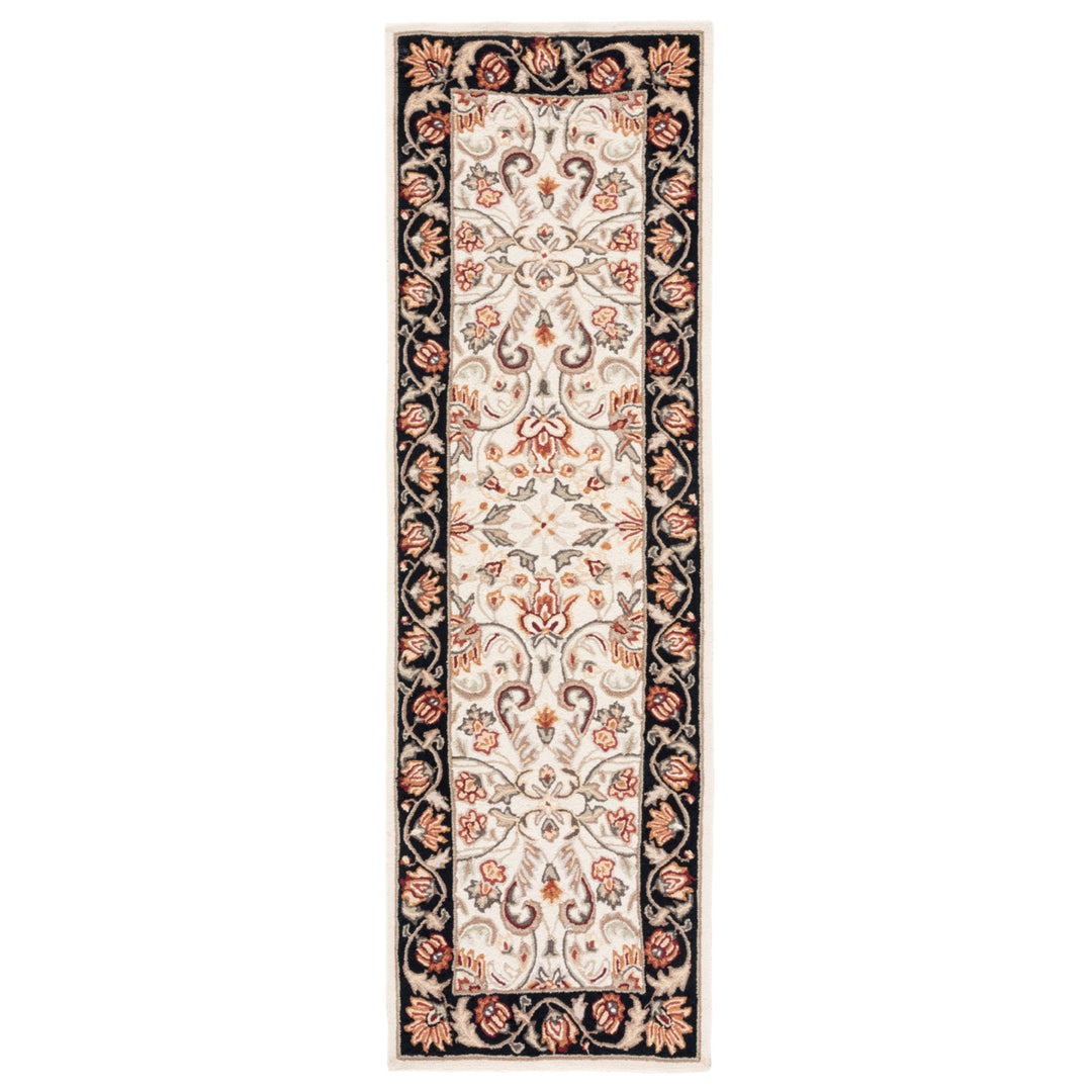 SAFAVIEH Easy Care EZC101A Ivory / Black Rug Image 5