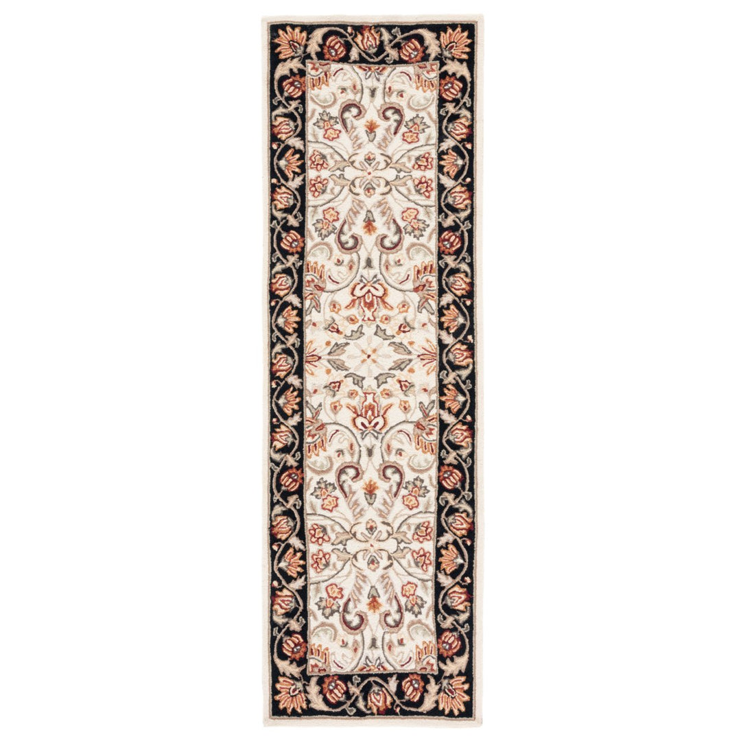 SAFAVIEH Easy Care EZC101A Ivory / Black Rug Image 1