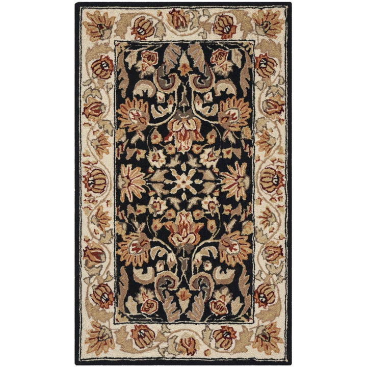 SAFAVIEH Easy Care EZC101B Black / Ivory Rug Image 8