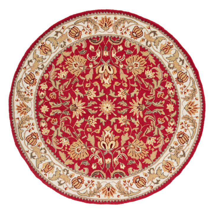 SAFAVIEH Easy Care EZC101C Red / Ivory Rug Image 4