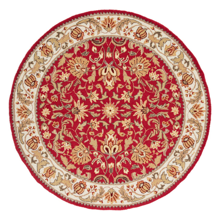 SAFAVIEH Easy Care EZC101C Red / Ivory Rug Image 1