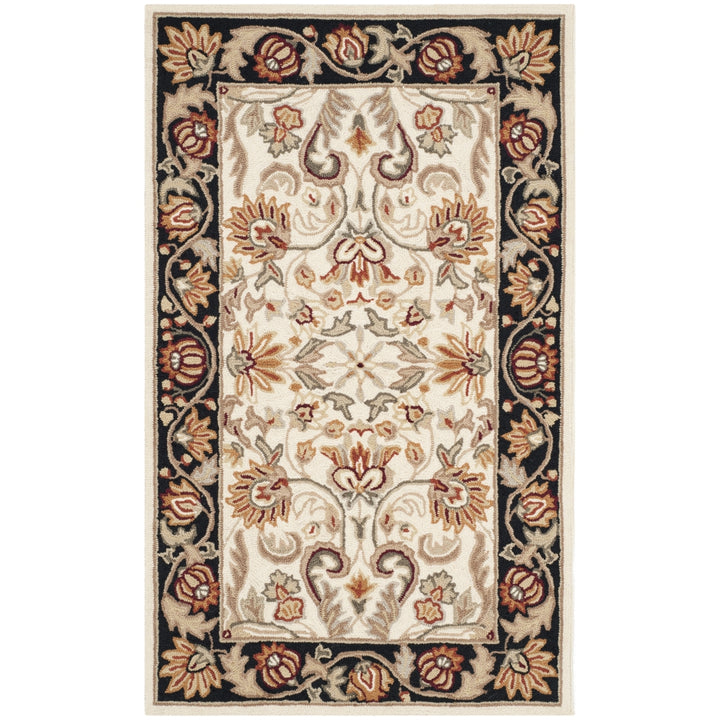 SAFAVIEH Easy Care EZC101A Ivory / Black Rug Image 8