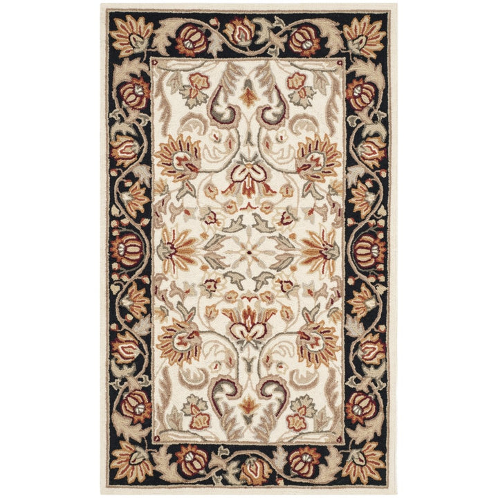 SAFAVIEH Easy Care EZC101A Ivory / Black Rug Image 1