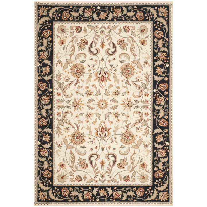 SAFAVIEH Easy Care EZC101A Ivory / Black Rug Image 9