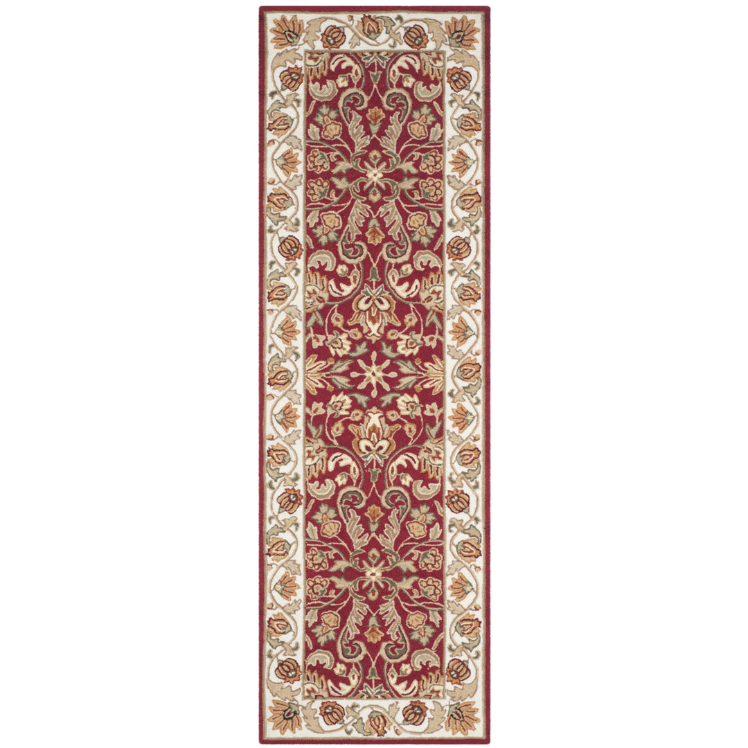 SAFAVIEH Easy Care EZC101C Red / Ivory Rug Image 5