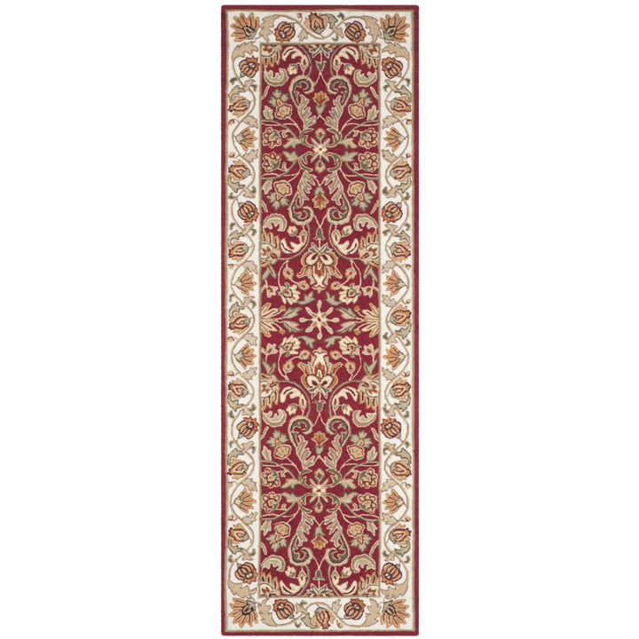 SAFAVIEH Easy Care EZC101C Red / Ivory Rug Image 5