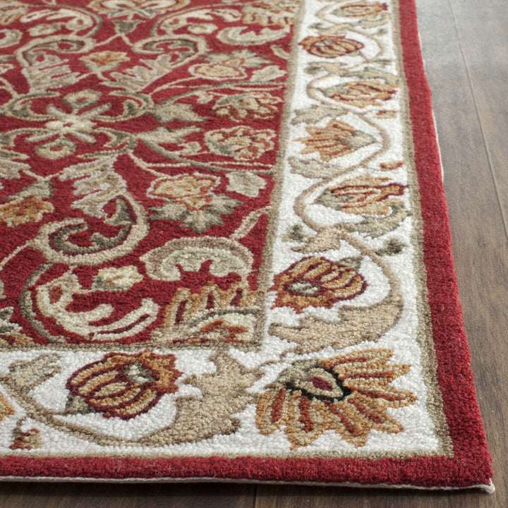 SAFAVIEH Easy Care EZC101C Red / Ivory Rug Image 6