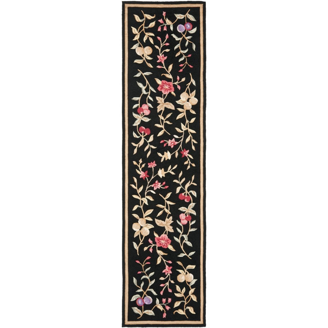 SAFAVIEH Easy Care EZC410B Hand-hooked Black Rug Image 1