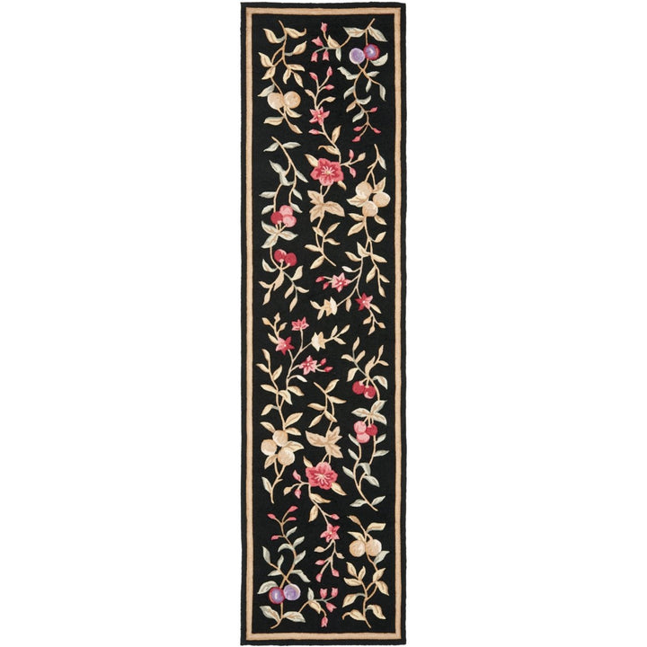 SAFAVIEH Easy Care EZC410B Hand-hooked Black Rug Image 1