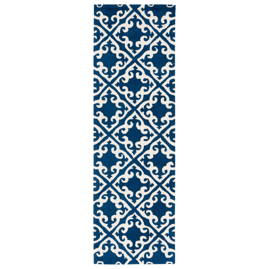 SAFAVIEH Easy Care EZC416A Navy / Ivory Rug Image 3