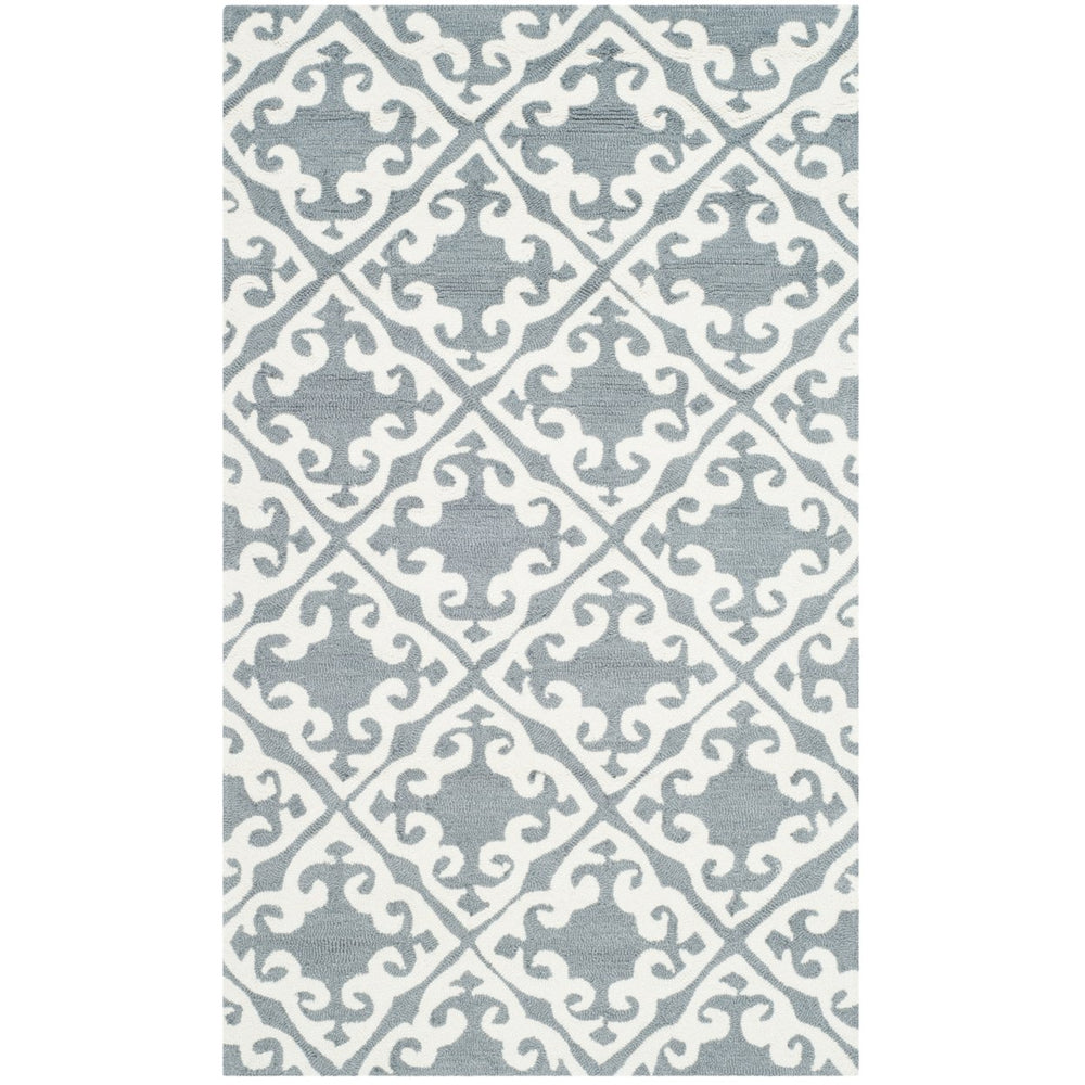 SAFAVIEH Easy Care EZC416B Grey / Ivory Rug Image 2