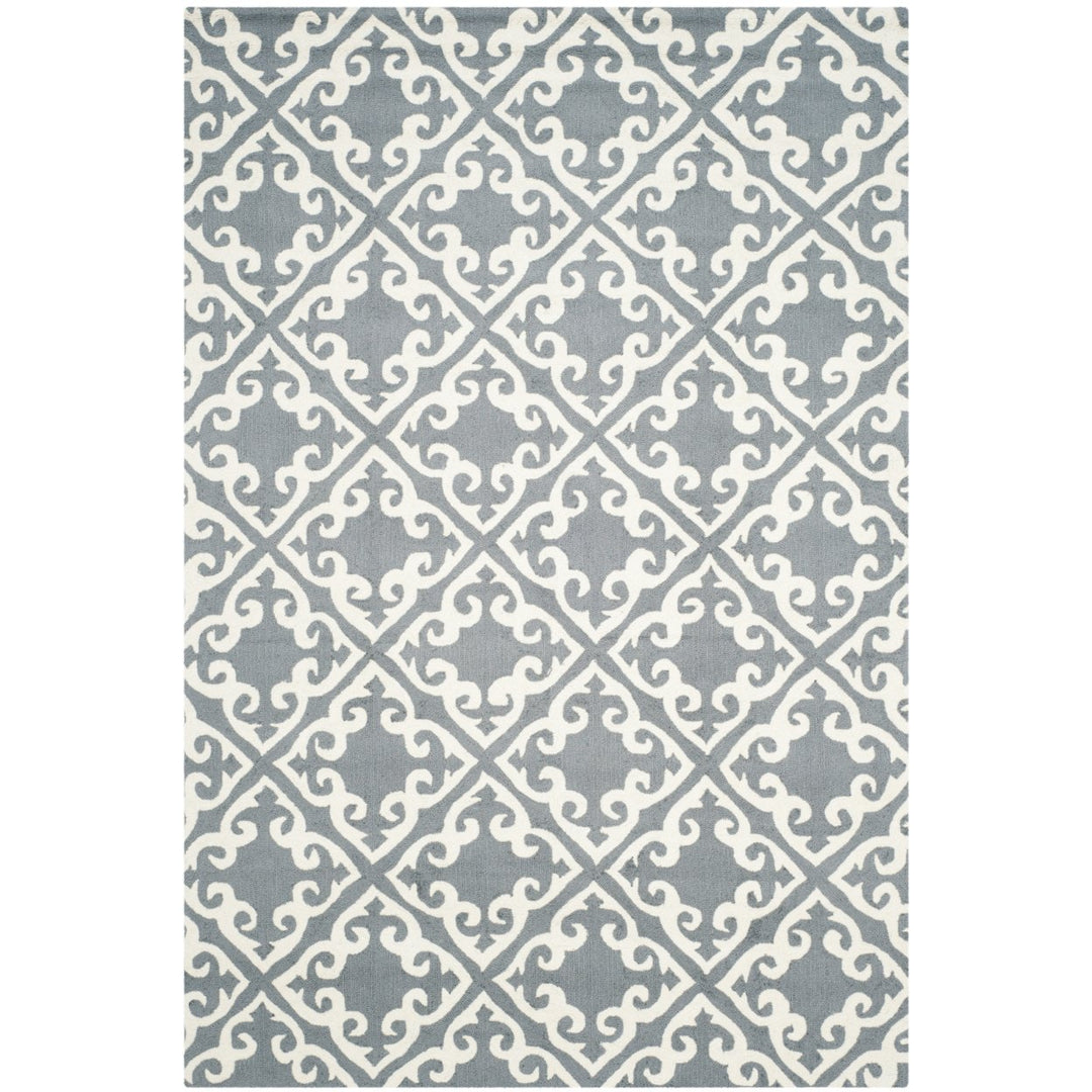 SAFAVIEH Easy Care EZC416B Grey / Ivory Rug Image 1