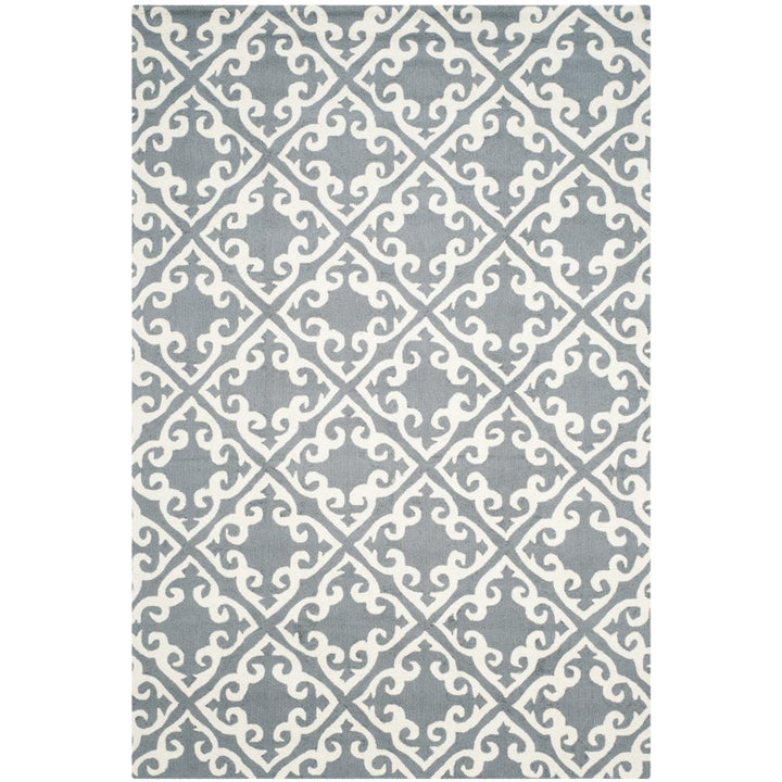 SAFAVIEH Easy Care EZC416B Grey / Ivory Rug Image 1