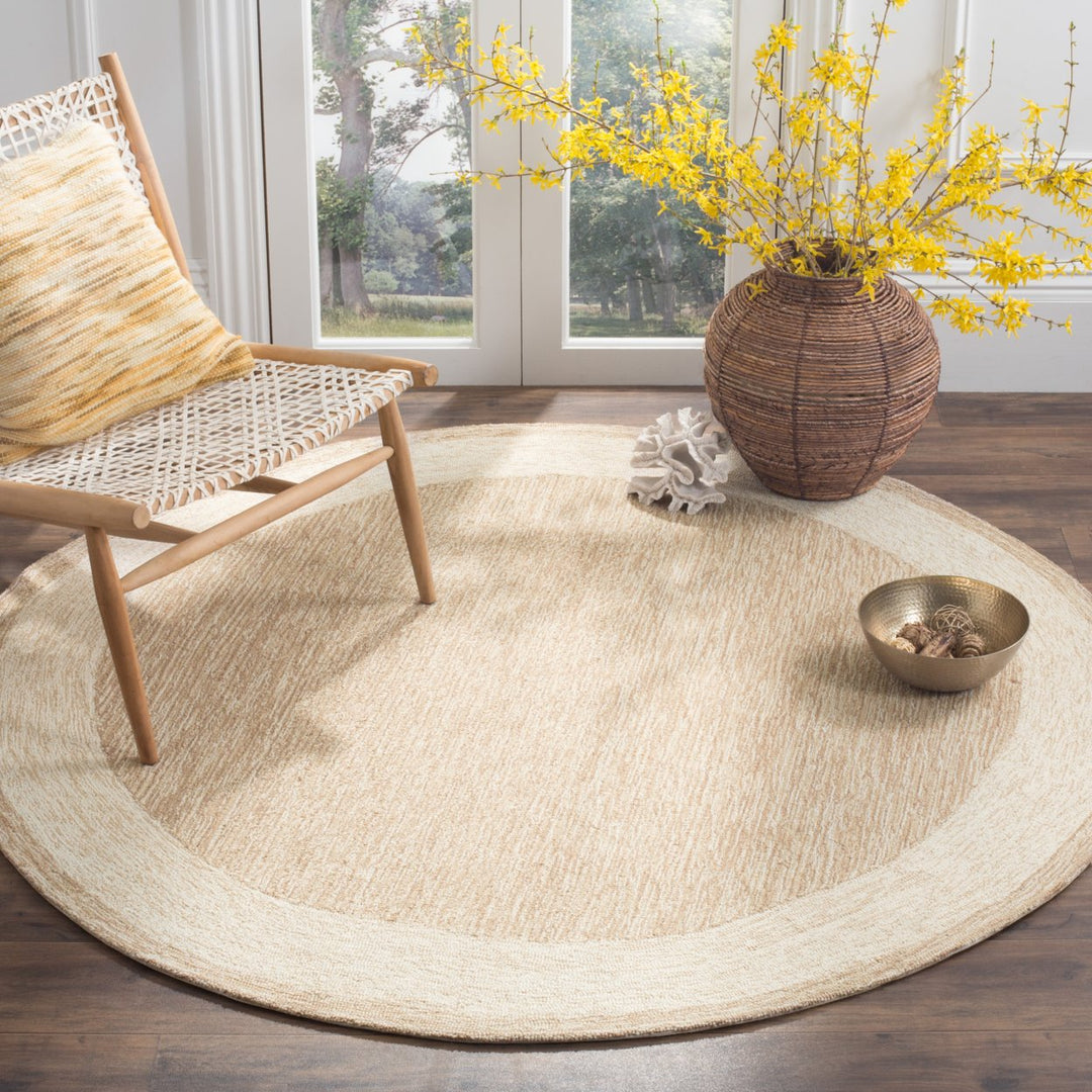 SAFAVIEH Easy Care EZC427A Hand-hooked Natural Rug Image 2