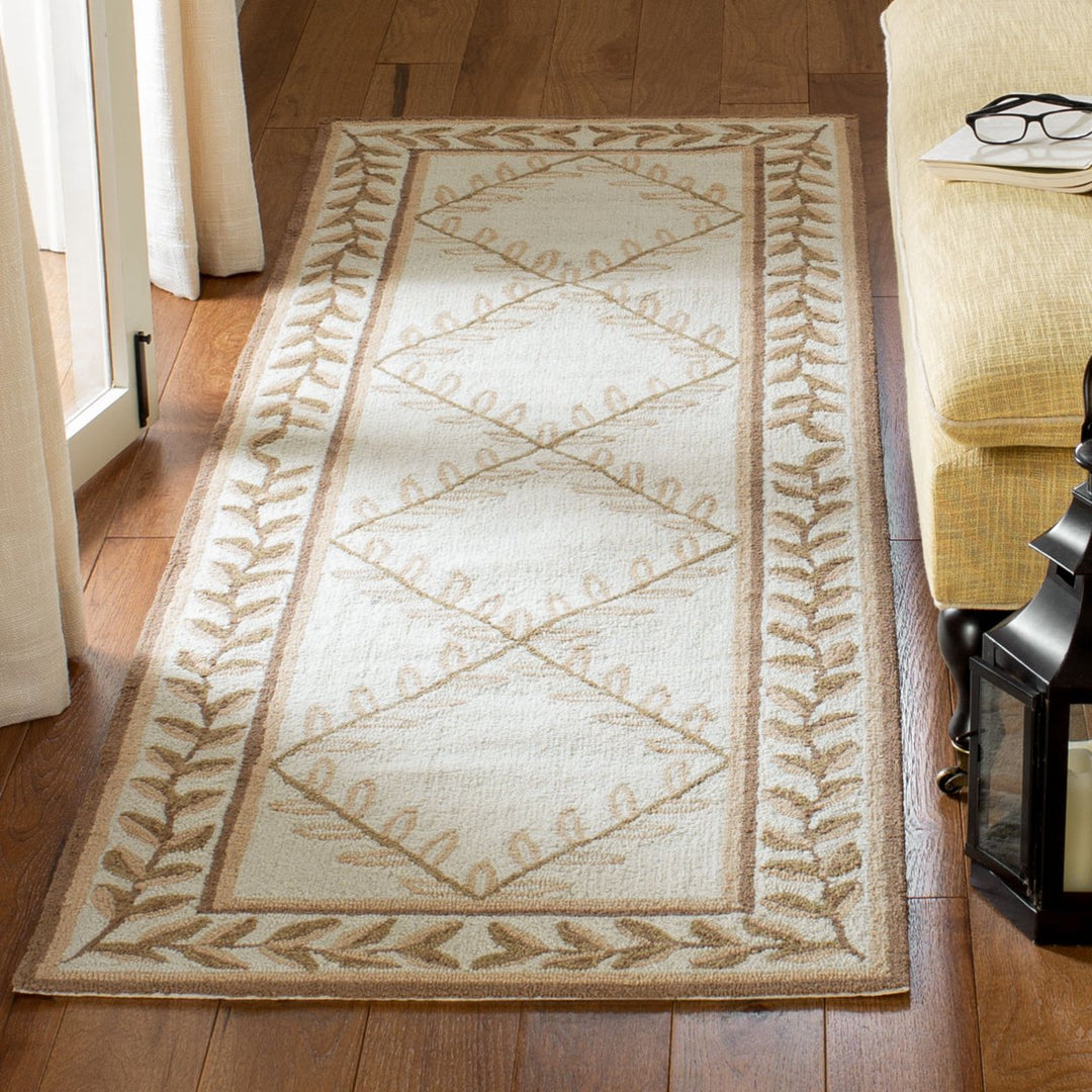 SAFAVIEH Easy Care EZC430B Ivory / Sage Rug Image 3