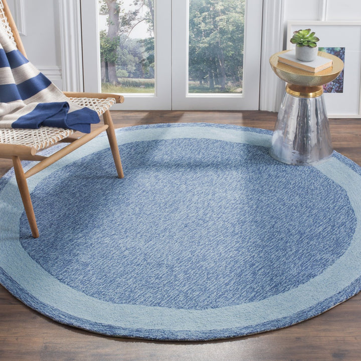 SAFAVIEH Easy Care EZC427E Hand-hooked Blue Rug Image 2