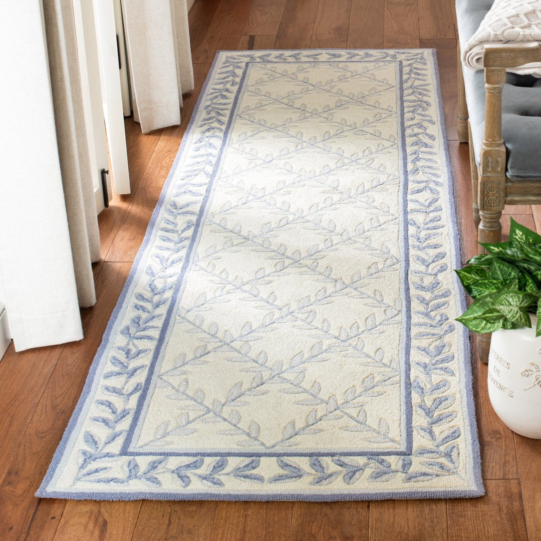 SAFAVIEH Easy Care EZC430A Ivory / Light Blue Rug Image 3