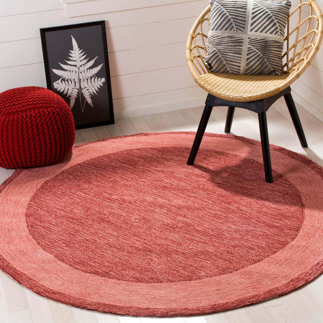 SAFAVIEH Easy Care EZC427D Hand-hooked Red Rug Image 2