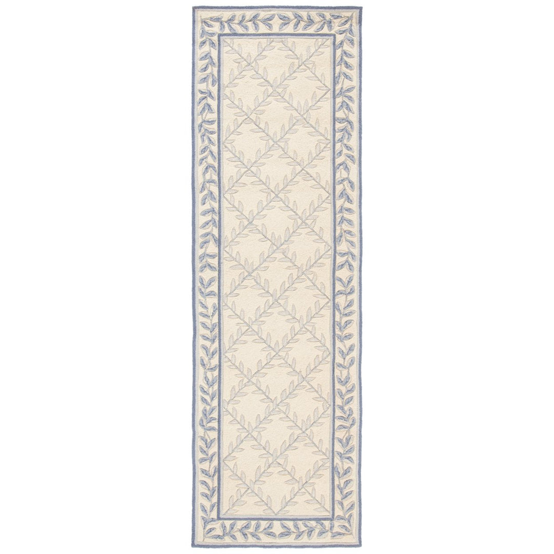 SAFAVIEH Easy Care EZC430A Ivory / Light Blue Rug Image 5