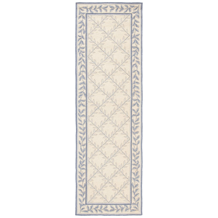 SAFAVIEH Easy Care EZC430A Ivory / Light Blue Rug Image 5