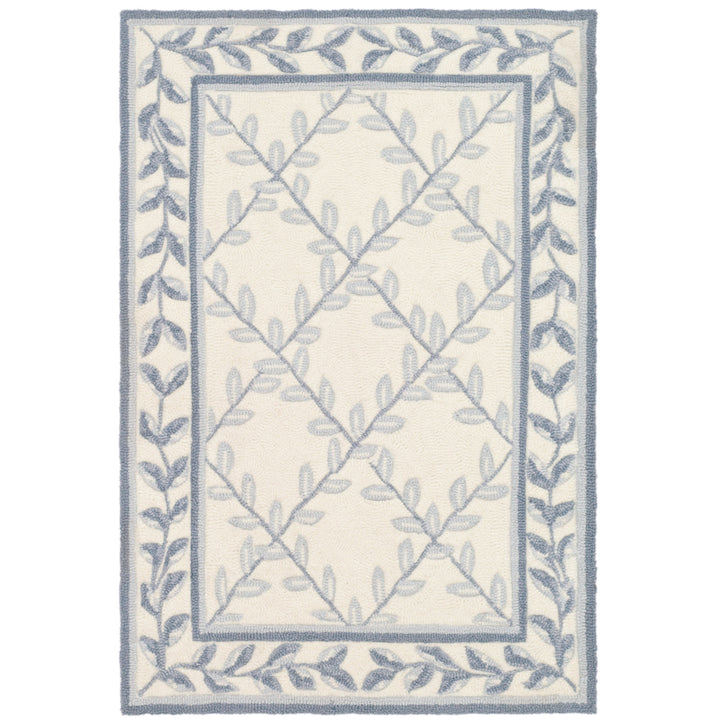 SAFAVIEH Easy Care EZC430A Ivory / Light Blue Rug Image 7