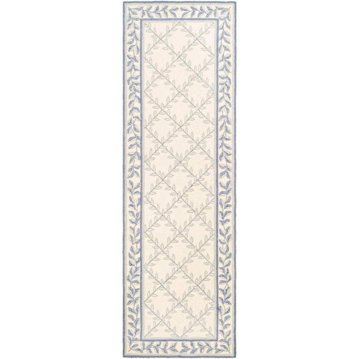 SAFAVIEH Easy Care EZC430A Ivory / Light Blue Rug Image 8