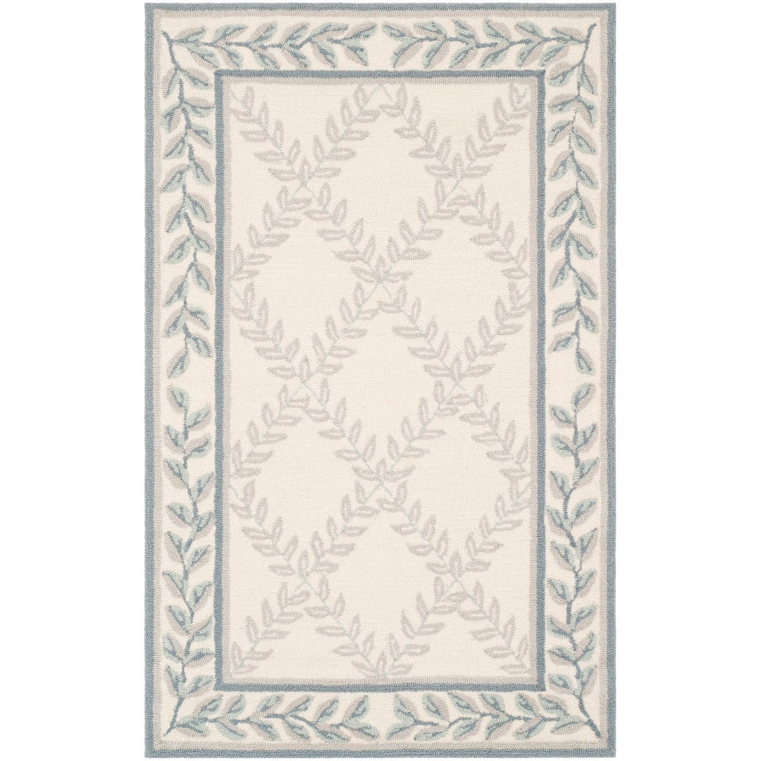 SAFAVIEH Easy Care EZC430A Ivory / Light Blue Rug Image 9