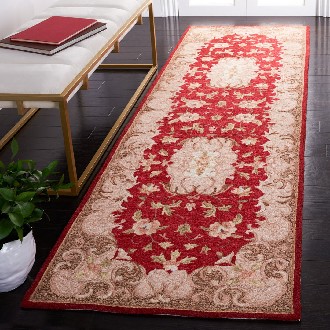 SAFAVIEH Easy Care EZC434A Rust / Sage Rug Image 3