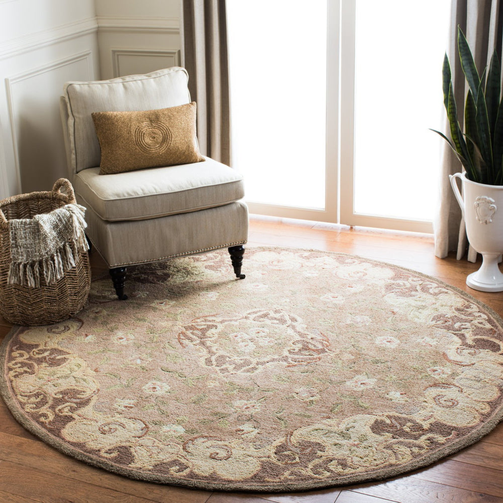 SAFAVIEH Easy Care EZC434C Beige / Brown Rug Image 2