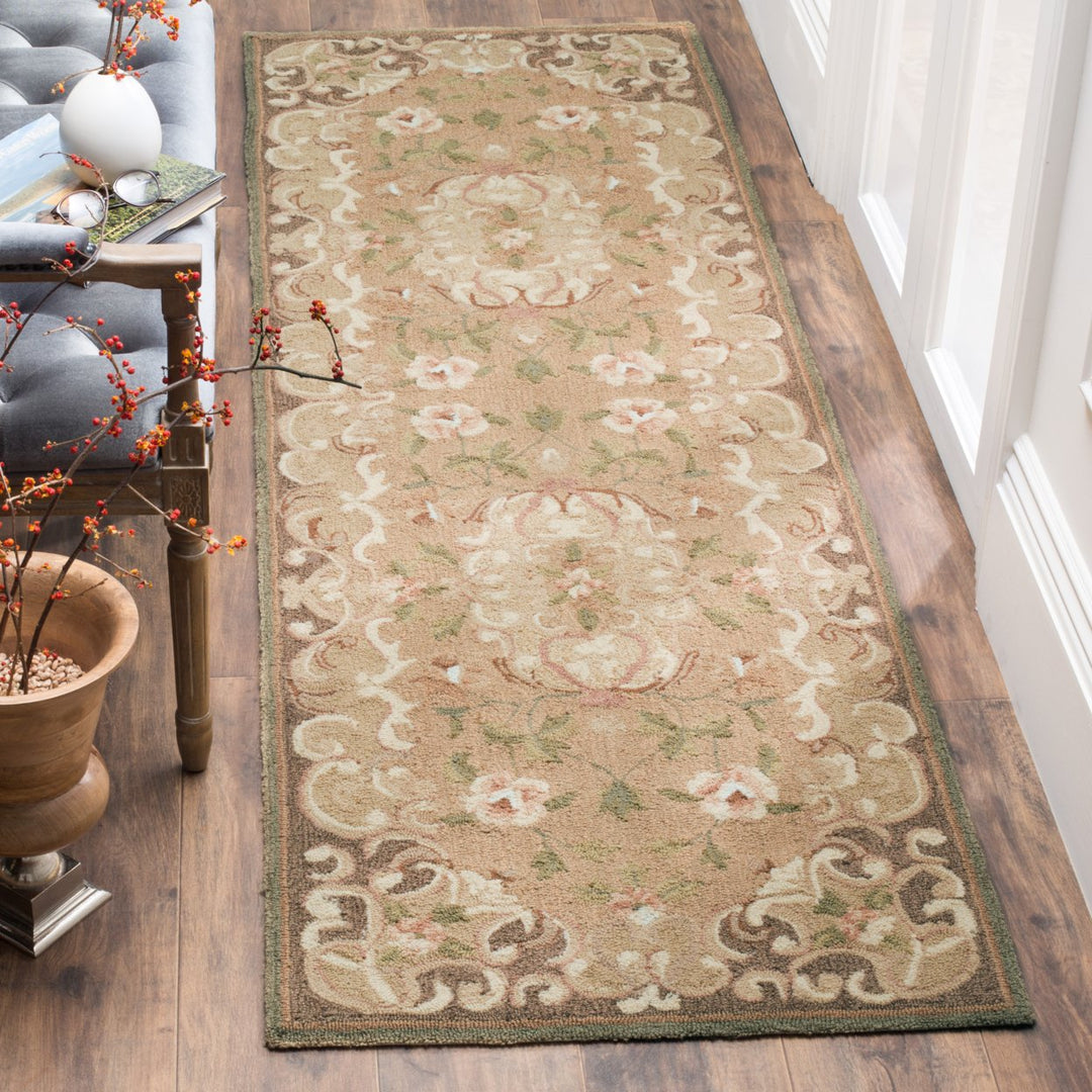 SAFAVIEH Easy Care EZC434C Beige / Brown Rug Image 3