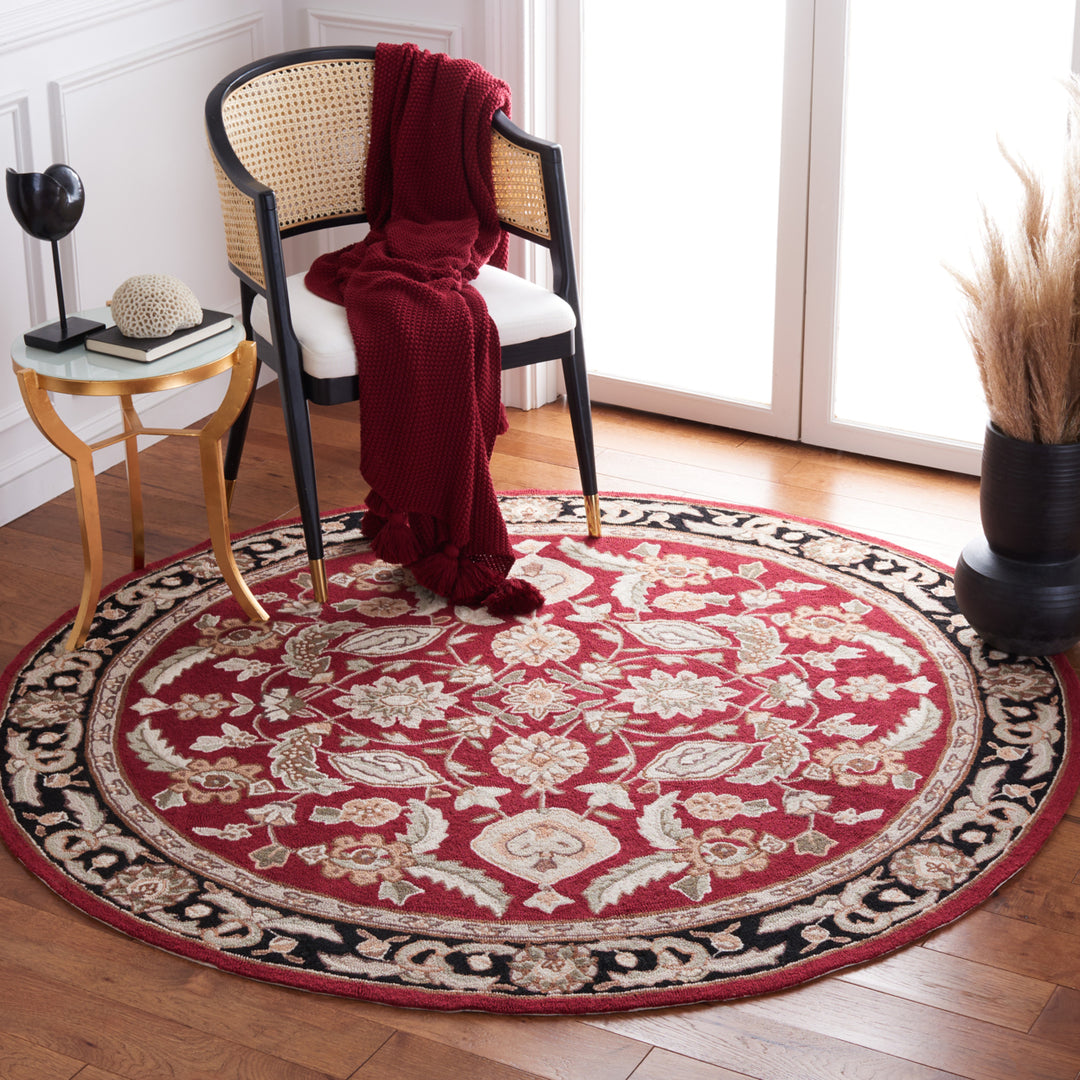 SAFAVIEH Easy Care EZC454A Hand-hooked Red Rug Image 2