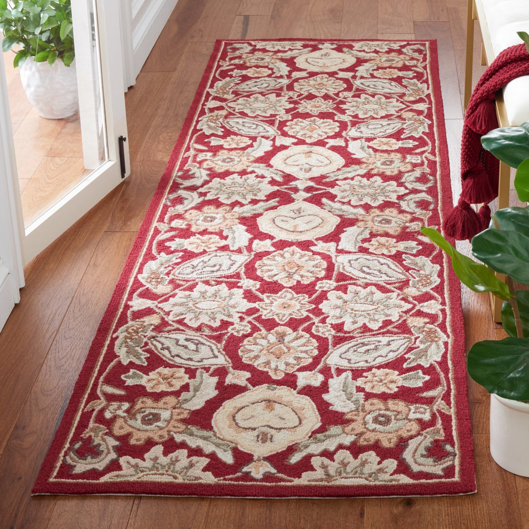 SAFAVIEH Easy Care EZC454A Hand-hooked Red Rug Image 3