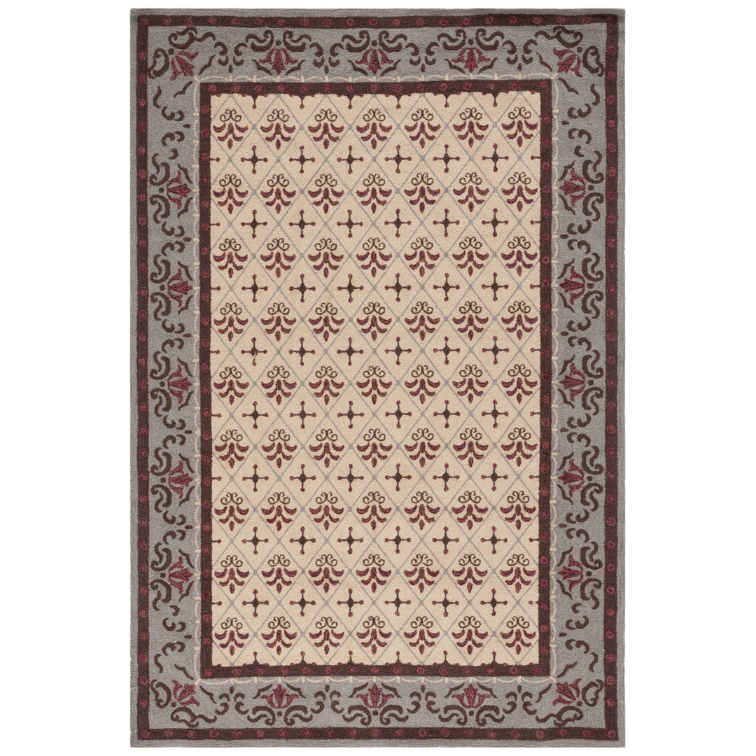 SAFAVIEH Easy Care EZC479B Beige / Red Rug Image 1