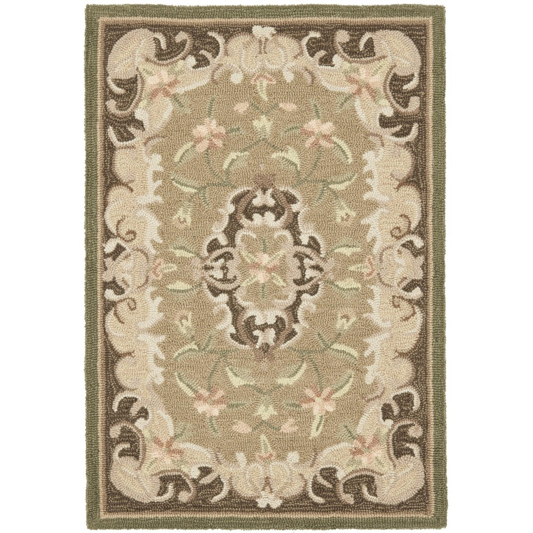 SAFAVIEH Easy Care EZC434C Beige / Brown Rug Image 1