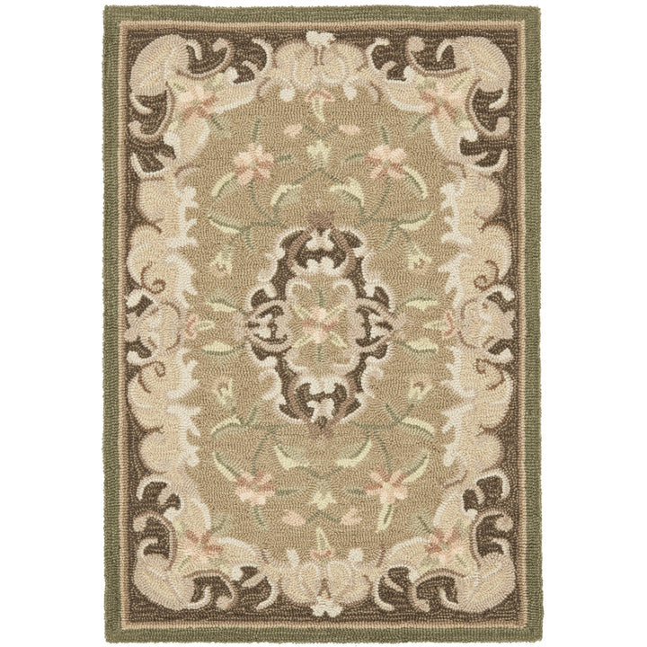 SAFAVIEH Easy Care EZC434C Beige / Brown Rug Image 8