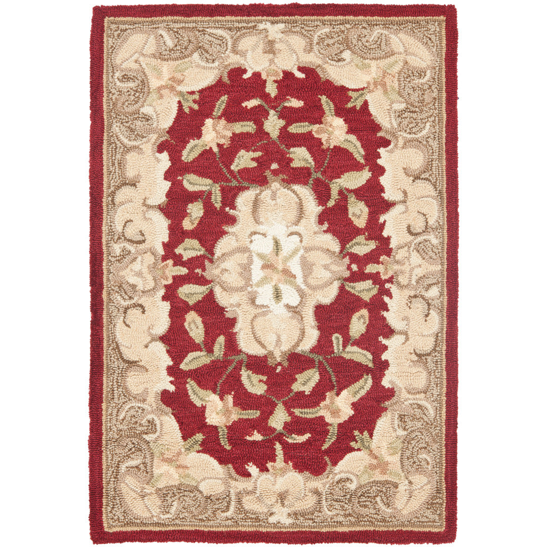 SAFAVIEH Easy Care EZC434A Rust / Sage Rug Image 9