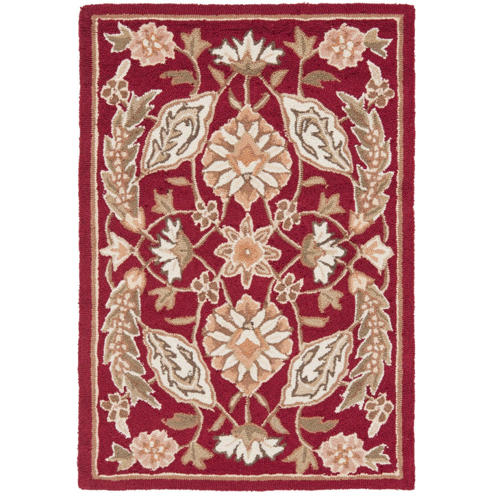 SAFAVIEH Easy Care EZC454A Hand-hooked Red Rug Image 7