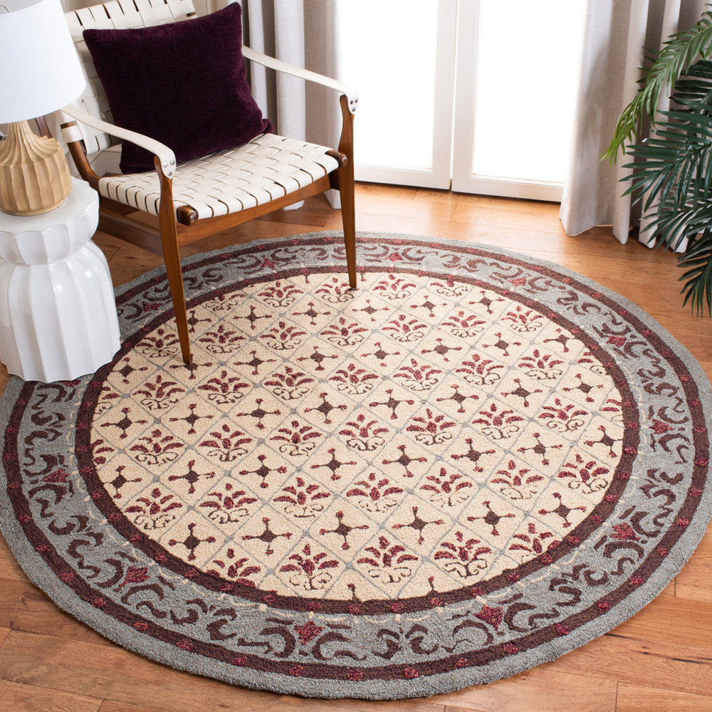 SAFAVIEH Easy Care EZC479B Beige / Red Rug Image 2