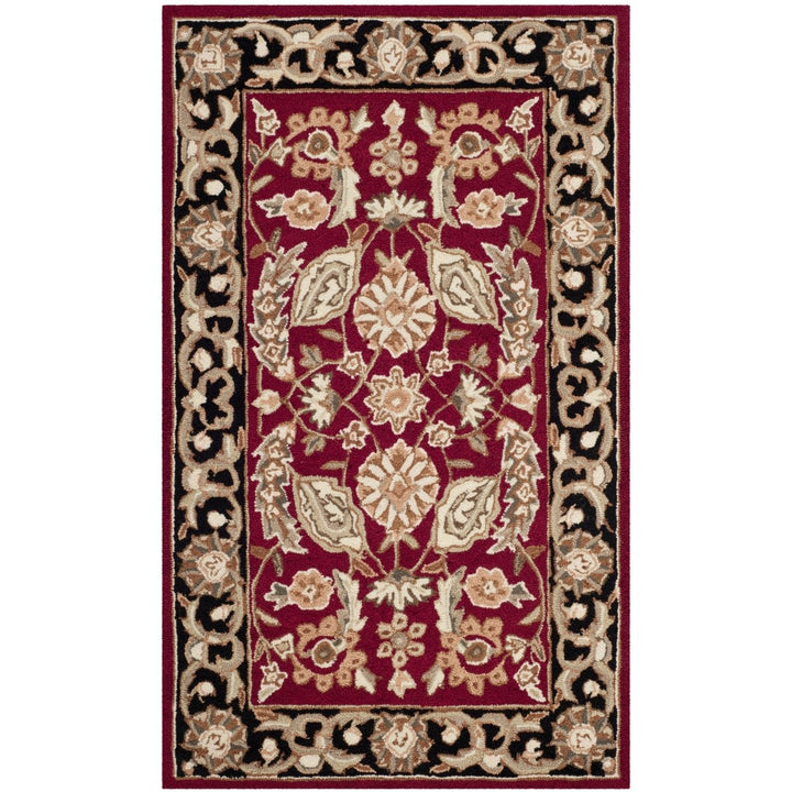 SAFAVIEH Easy Care EZC454A Hand-hooked Red Rug Image 1