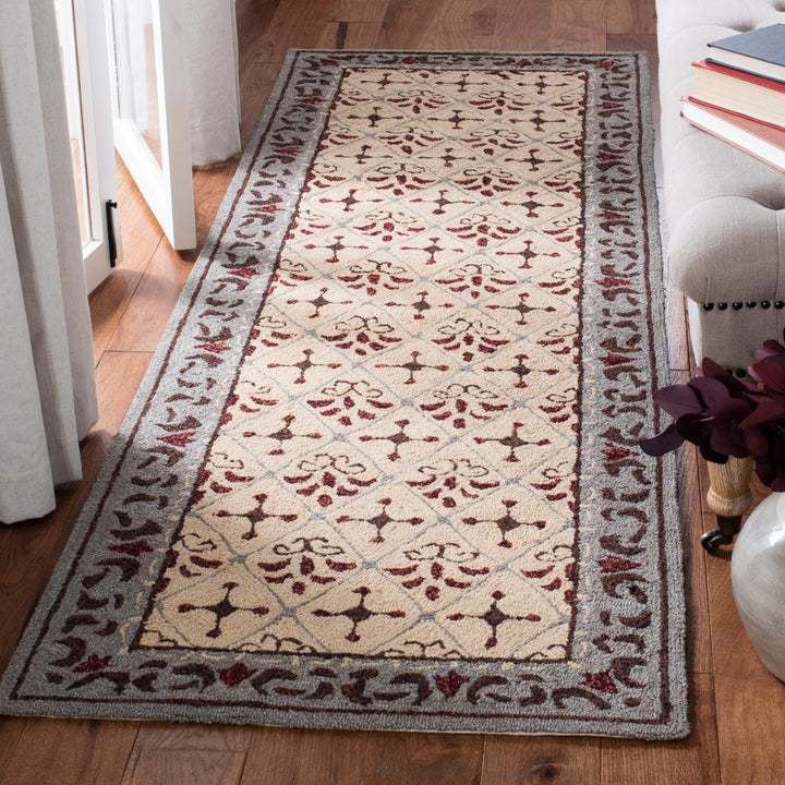 SAFAVIEH Easy Care EZC479B Beige / Red Rug Image 3