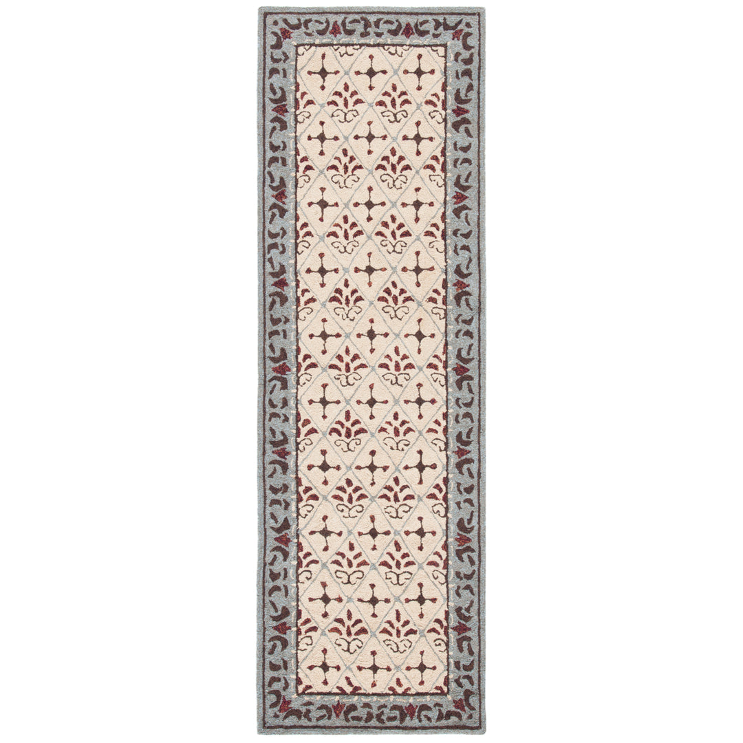 SAFAVIEH Easy Care EZC479B Beige / Red Rug Image 5