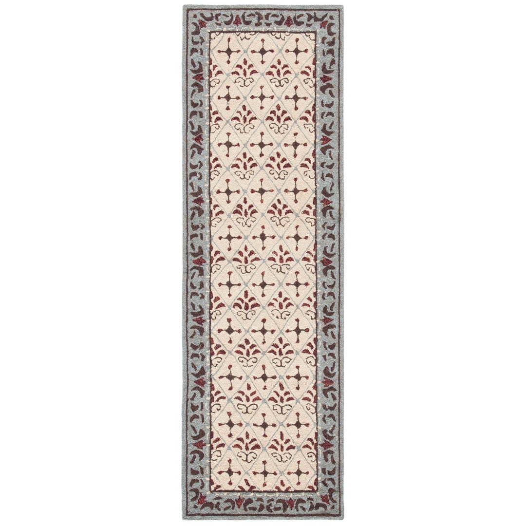 SAFAVIEH Easy Care EZC479B Beige / Red Rug Image 1