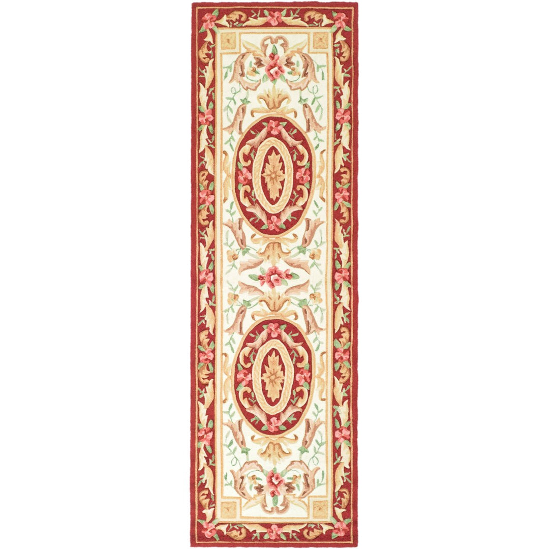 SAFAVIEH Easy Care EZC472A Ivory / Burgundy Rug Image 5