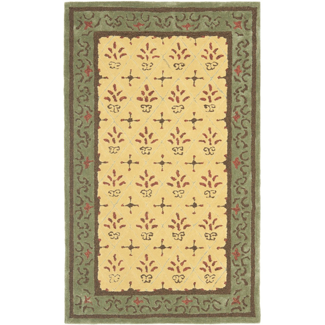 SAFAVIEH Easy Care EZC479B Beige / Red Rug Image 1