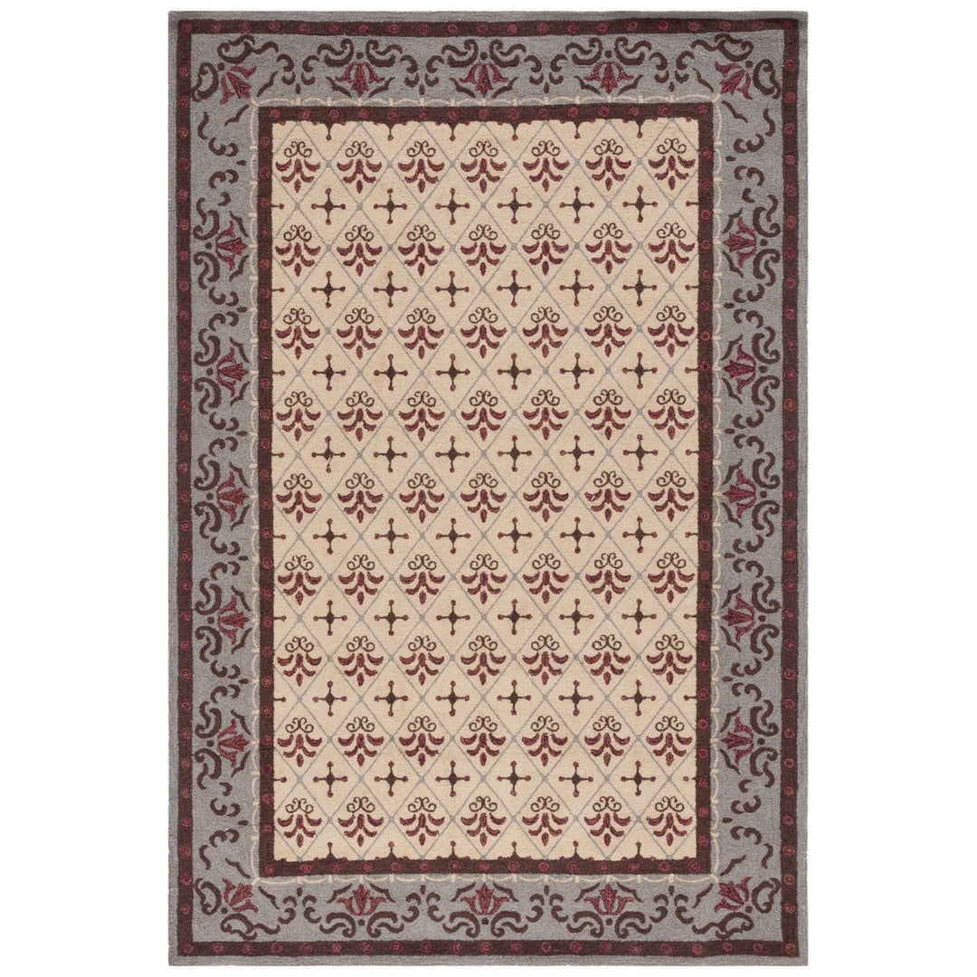 SAFAVIEH Easy Care EZC479B Beige / Red Rug Image 11